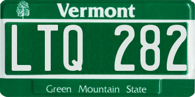 VT license plate LTQ282