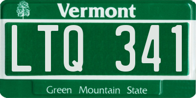VT license plate LTQ341