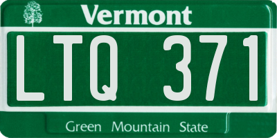 VT license plate LTQ371