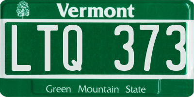 VT license plate LTQ373