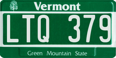 VT license plate LTQ379
