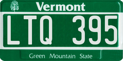 VT license plate LTQ395