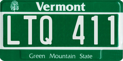 VT license plate LTQ411