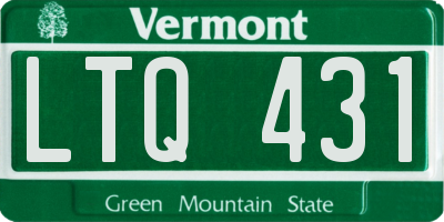 VT license plate LTQ431