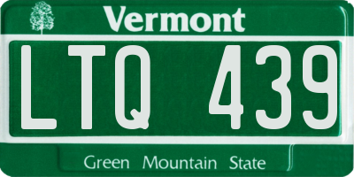 VT license plate LTQ439