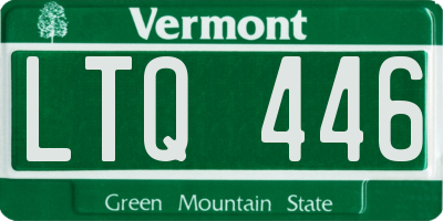 VT license plate LTQ446