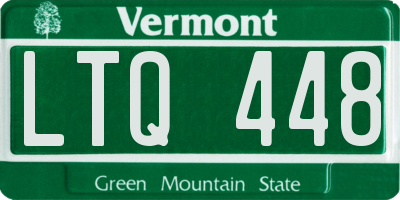 VT license plate LTQ448