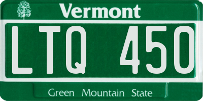 VT license plate LTQ450