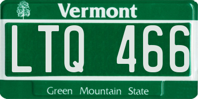 VT license plate LTQ466