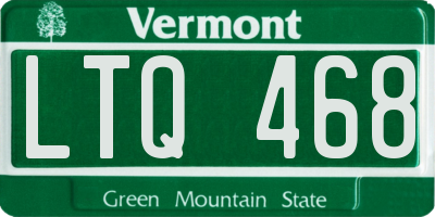 VT license plate LTQ468