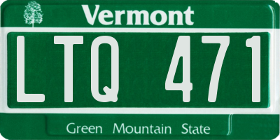 VT license plate LTQ471