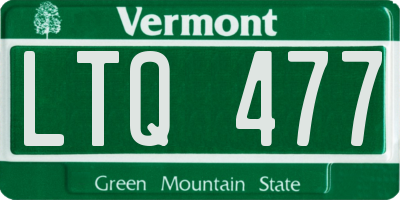 VT license plate LTQ477