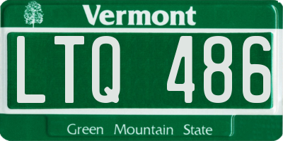 VT license plate LTQ486