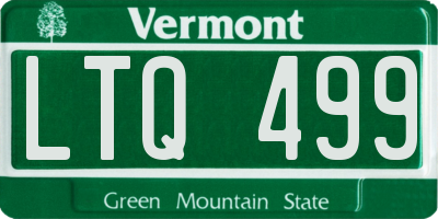 VT license plate LTQ499