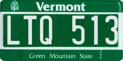 VT license plate LTQ513