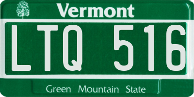 VT license plate LTQ516