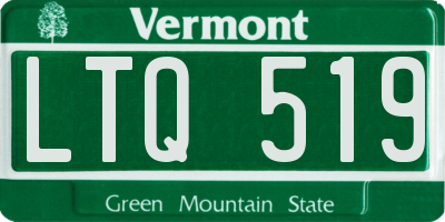 VT license plate LTQ519