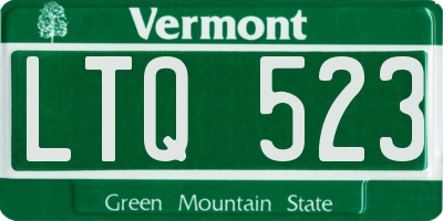 VT license plate LTQ523