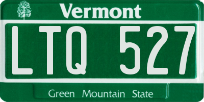 VT license plate LTQ527