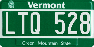 VT license plate LTQ528
