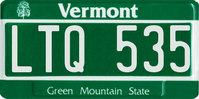 VT license plate LTQ535