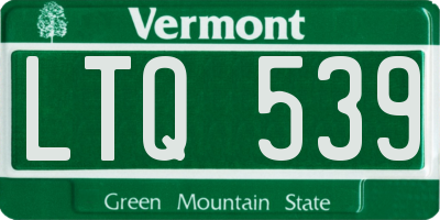 VT license plate LTQ539