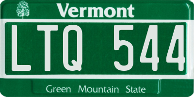 VT license plate LTQ544