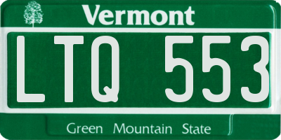 VT license plate LTQ553
