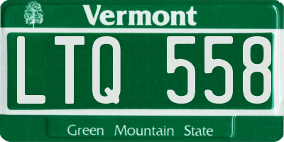 VT license plate LTQ558