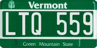 VT license plate LTQ559