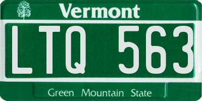 VT license plate LTQ563