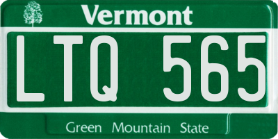 VT license plate LTQ565