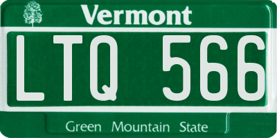 VT license plate LTQ566