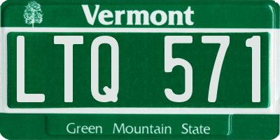 VT license plate LTQ571