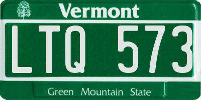 VT license plate LTQ573