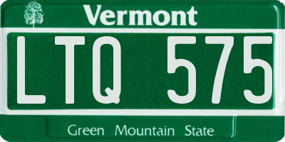 VT license plate LTQ575