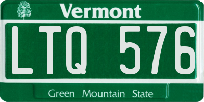 VT license plate LTQ576