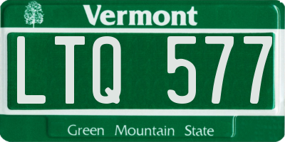 VT license plate LTQ577