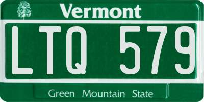 VT license plate LTQ579