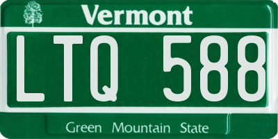VT license plate LTQ588