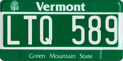 VT license plate LTQ589