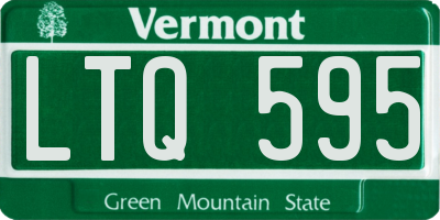 VT license plate LTQ595