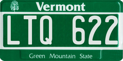 VT license plate LTQ622