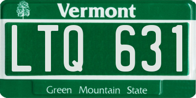VT license plate LTQ631