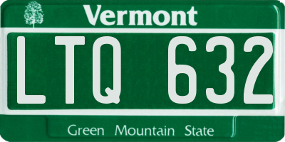 VT license plate LTQ632