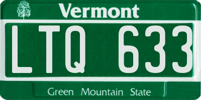 VT license plate LTQ633