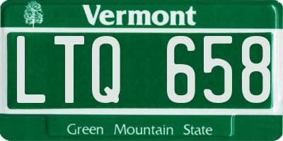 VT license plate LTQ658
