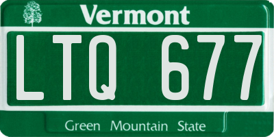 VT license plate LTQ677