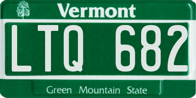 VT license plate LTQ682