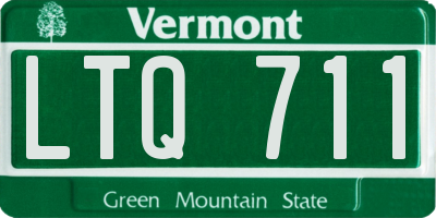 VT license plate LTQ711